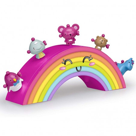 Ziwies arco iris con 5 figuritas coleccionables