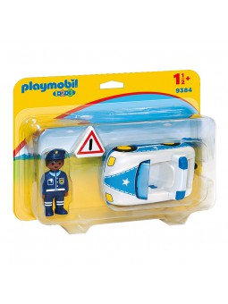 PLAYMOBIL® Playmobil 1.2.3 Coche de Policía