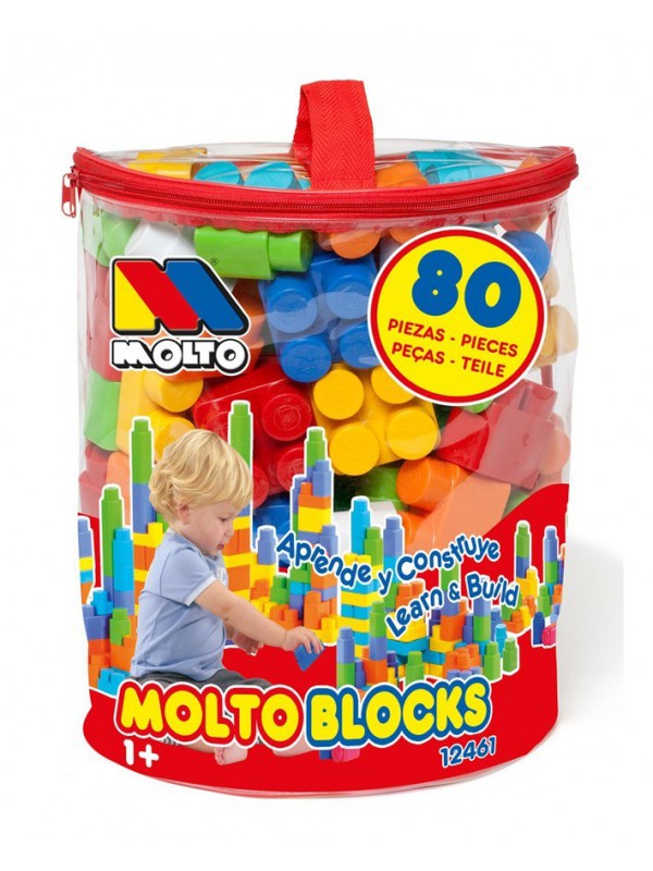Bolsa bloques 80 piezas Moltó Blocks