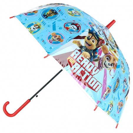 Paraguas transparente Paw Patrol 46 cm