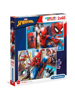 Set de 2 puzzles Spider-man de 60 piezas