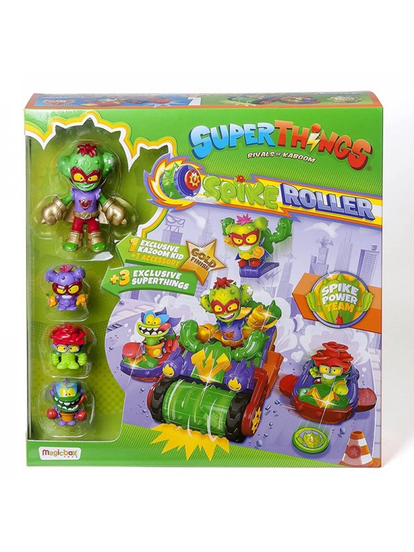 Superthings Spike Roller con 4 figuras