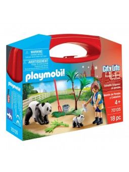 Playmobil® Maletín Pandas y cuidadora