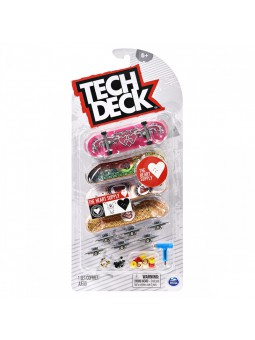 Tech Deck Pack de 4 con modelos aleatorios