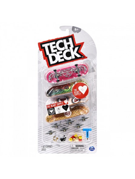 Tech Deck Pack de 4 con modelos aleatorios