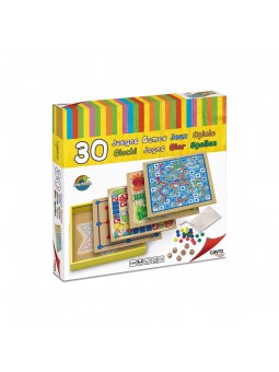 30 Juegos para niños en caja de madera