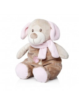 Baby perrito sonajero rosa 28 cm
