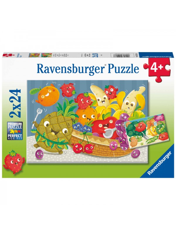 2 Puzzles de Alegría de frutas de 24 piezas