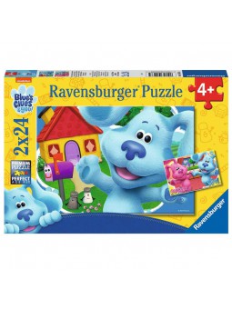 2 Puzzles de Las pistas de Blue de 24 piezas