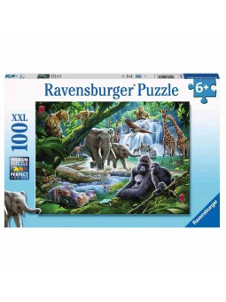 Puzzle XXL de Animales de la selva de 100 piezas