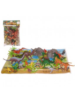 Bolsa dinosaurios con mapa