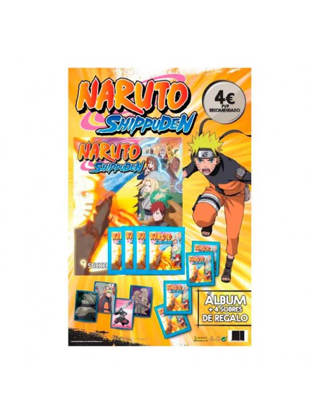 Álbum y sobres de cromos Naruto