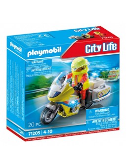 Playmobil® Moto de Emergencias con luz intermitente
