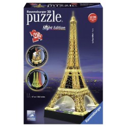 Puzzle 3D Torre Eiffel edición noche 216 piezas