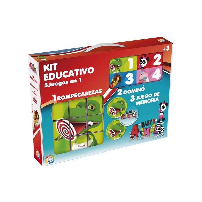 Kit educativo 3 juegos en 1