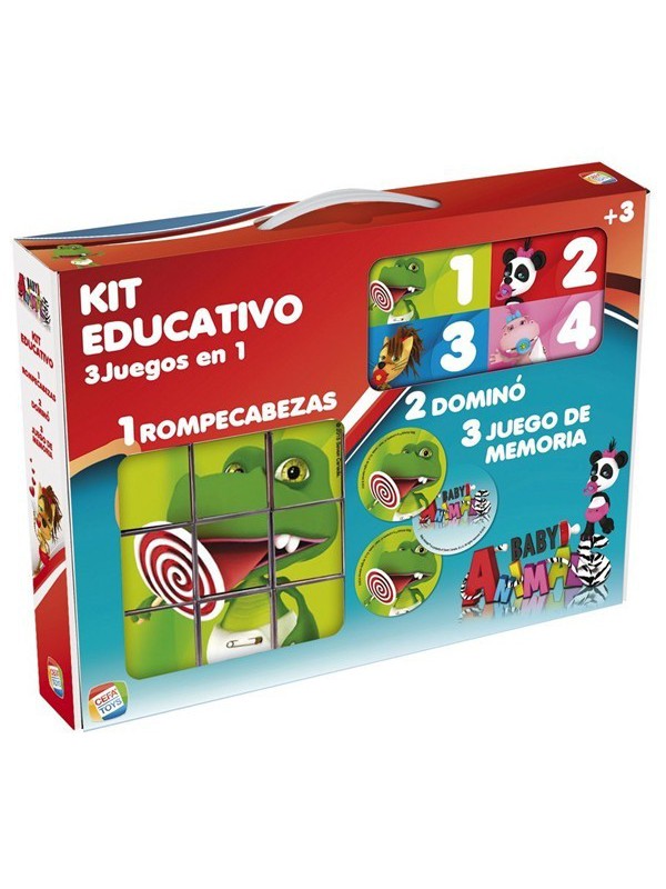 Kit educativo 3 juegos en 1